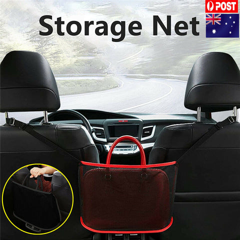 Advanced Car Net Pocket Handbag Holder Organizer Seat Side Storage Mesh Bag Tidy