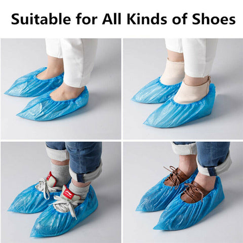 Waterproof Plastic Shoe Covers Rain Outdoor Room Disposable Overshoes