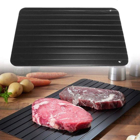 Fast Defrosting Tray Thawing Plate, Rapid Thawing Plate & Board for Frozen Meat & Food, Defrosting Mat Thaw Meat Quickly, No Electricity, No Chemicals, No Microwave