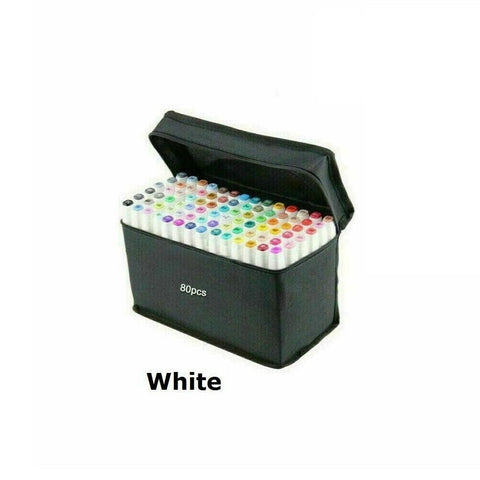80PCS Marker Pen Set Dual Heads Graphic Artist Craft Sketch Copic TOUCH Markers