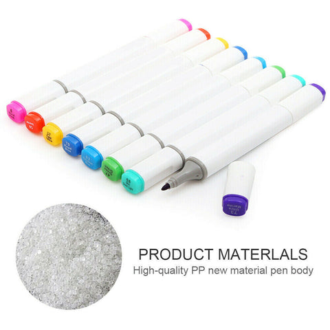 80PCS Marker Pen Set Dual Heads Graphic Artist Craft Sketch Copic TOUCH Markers