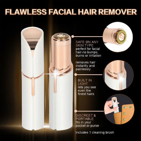 USB Gold Painless Facial Hair Remover