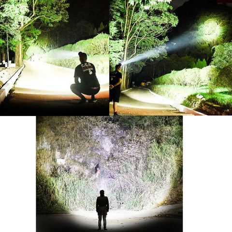 8 LED T6 Headlamp Headlight Torch Rechargeable Flashlight Work Light