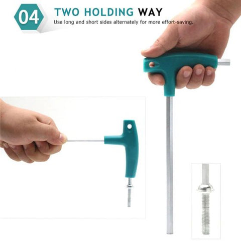 9pcs T Hex Set Allen Screwdriver Bit Metal Key Screw Steel Wrench Tool