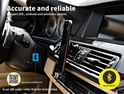 Bluetooth OBD 2 Diagnostic Scanner - Check Engine Light Code Reader