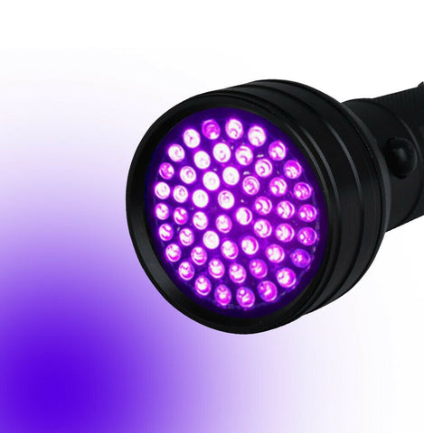 51 LED 395 nM UV Flashlight Ultraviolet Blacklight Aluminium Torch Light Lamp