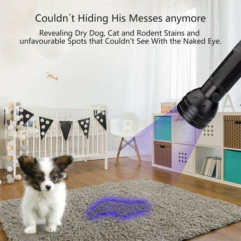 51 LED 395 nM UV Flashlight Ultraviolet Blacklight Aluminium Torch Light Lamp