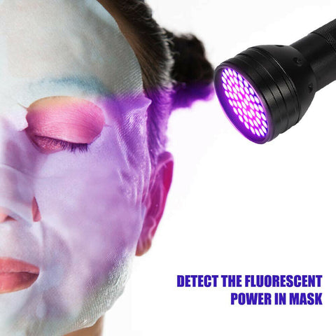 51 LED 395 nM UV Flashlight Ultraviolet Blacklight Aluminium Torch Light Lamp