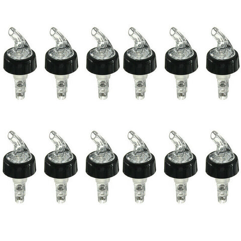 12x Liquor 30ml Shot Bottle Pourer Dispenser Measure Wine Spirit Nip Barware Tool EE