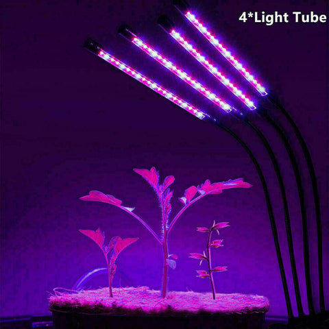 4 Head 40W 80 LED Grow Light Growing Veg Flower Indoor Clip Plant Lamp