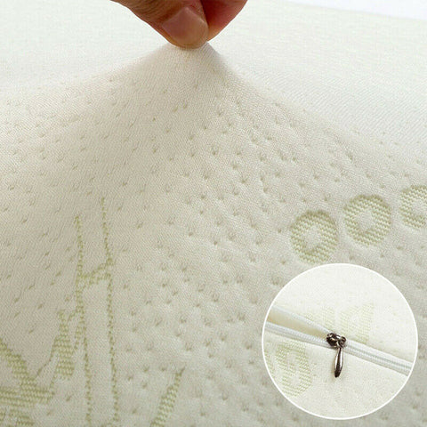Luxury Soft Contour Bamboo Pillow Memory Foam Fabric Fibre Cover Bed