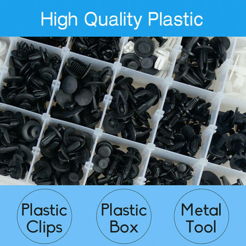415PCS  Car Plastic Push Pin Rivet Fasteners Trim Panel Moulding Clip