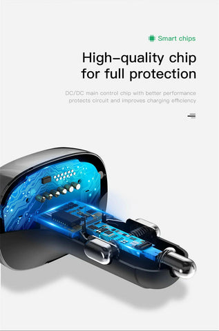 Baseus Handsfree Wireless Bluetooth Car FM Transmitter