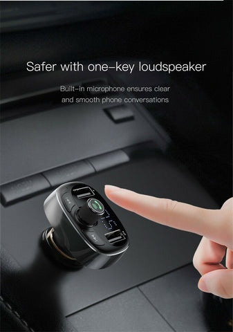 Baseus Handsfree Wireless Bluetooth Car FM Transmitter