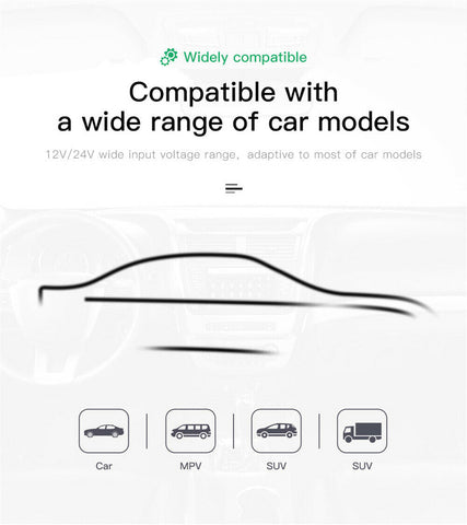 Baseus Handsfree Wireless Bluetooth Car FM Transmitter