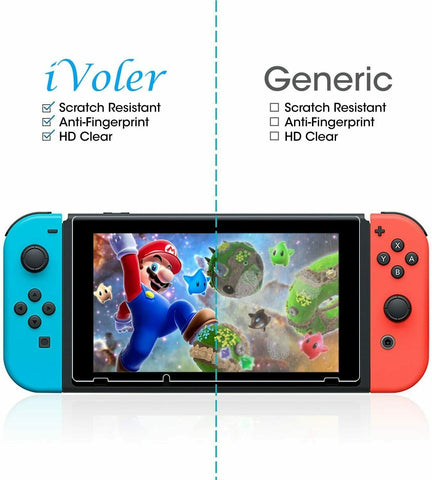 2x Premium Tempered Glass Screen Protector for Nintendo Switch