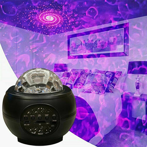 LED Star Projector Galaxy Starry Night Lamp Night Light Ocean Wave Projector KC