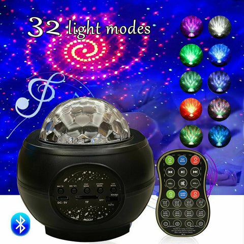 LED Star Projector Galaxy Starry Night Lamp Night Light Ocean Wave Projector KC