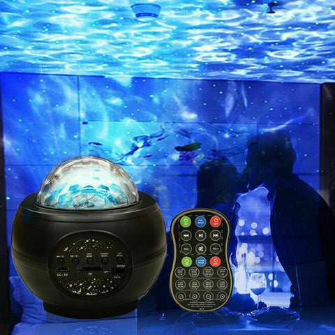 LED Star Projector Galaxy Starry Night Lamp Night Light Ocean Wave Projector KC