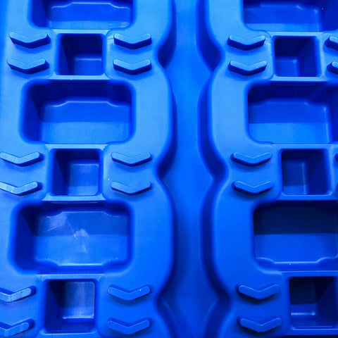 BicycleTrack 2pc 10T Sand / Snow / Mud Trax 4WD Blue