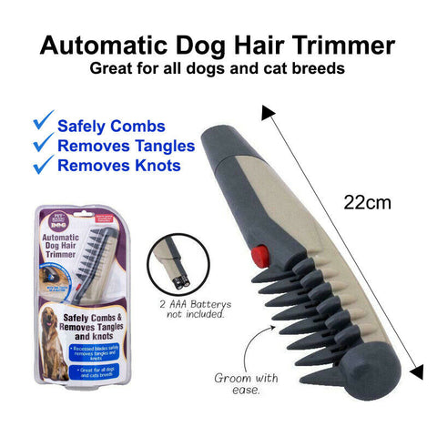 Automatic Dog Hair Trimmer Pet Basic Safety Combs & Removes Tangles