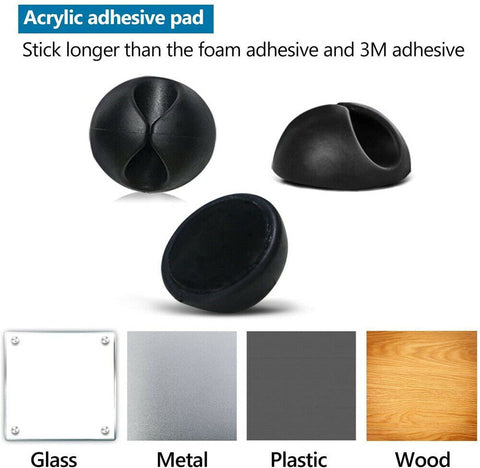 24PCS Cable Clips Management Wire Holder