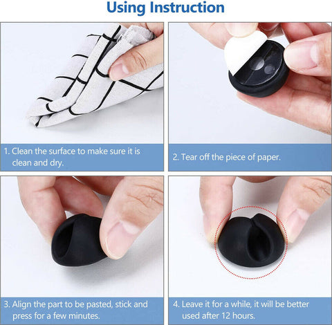 24PCS Cable Clips Management Wire Holder