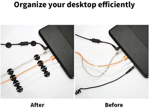 24PCS Cable Clips Management Wire Holder