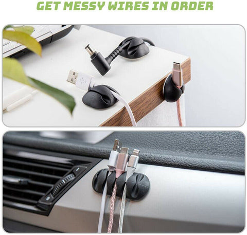 24PCS Cable Clips Management Wire Holder