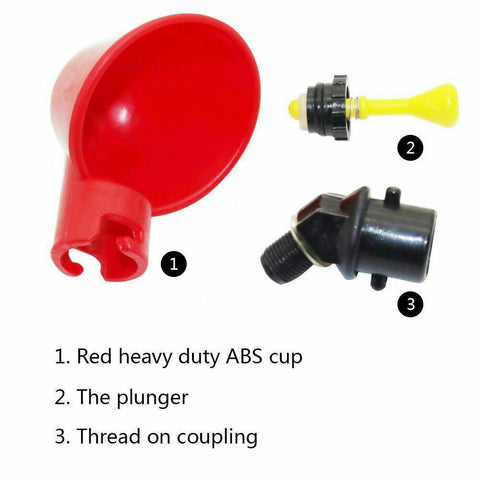 25x Automatic Cups Water Feeder Poultry Chicken Waterer