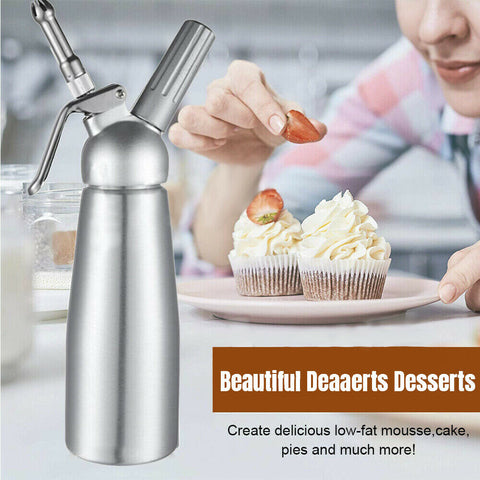 Cream Whipper Whip Coffee Dessert Butter Dispenser Chargers Foam Whipped 500ML