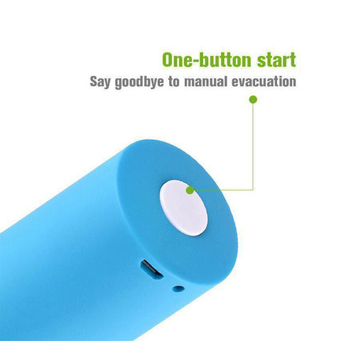 Mini Automatic Compression Air Pump Portable USB Sealer + 10 Reusable Vacuum Bag