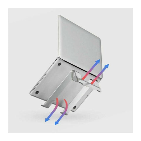 Aluminium Portable Laptop Holder Stand Tray Riser For iPad MacBook Notebook
