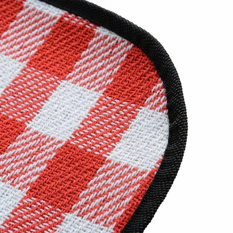 Large Picnic Blanket Premium Cashmere RED Rug Waterproof Mat Outdoor 200X200cm