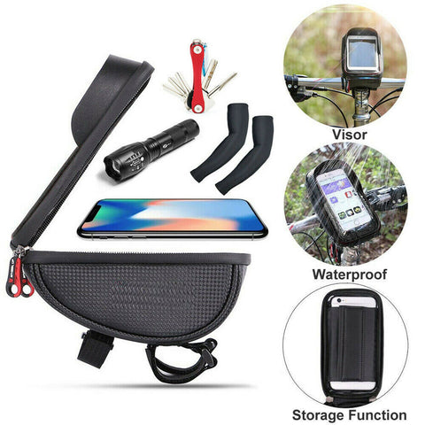 Waterproof Motorcycle Motorbike Scooter Phone Holder Bag Case For Mobile Phone