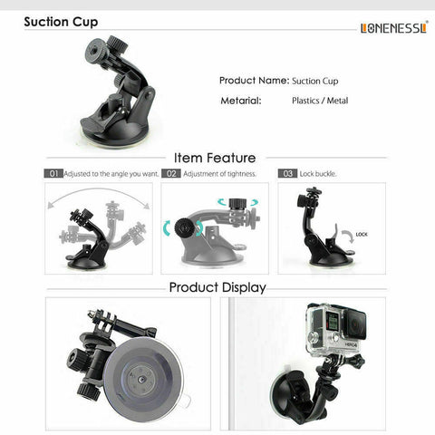 258pcs Accessories Pack Case Chest Head Floating Monopod GoPro Hero 7 6 5 4 3