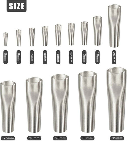 17PCS Caulking Tool Scraper Nozzles Spatulas Filler Spreader Sealant