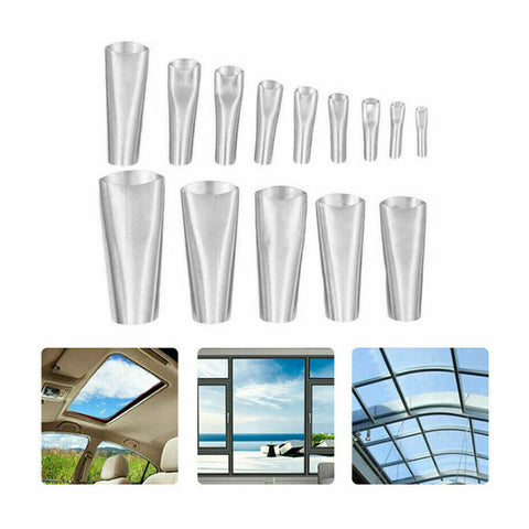 17PCS Caulking Tool Scraper Nozzles Spatulas Filler Spreader Sealant
