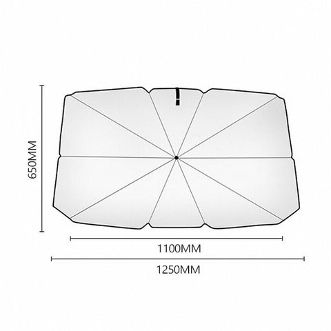 Foldable Car Windshield Sunshade Front Window Cover Visor Sun Shade Umbrella - L