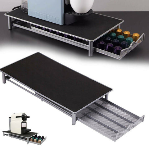 Coffee Capsules Holder Rack 40 Pods Drawer Storage Organizer Stand For Nespresso