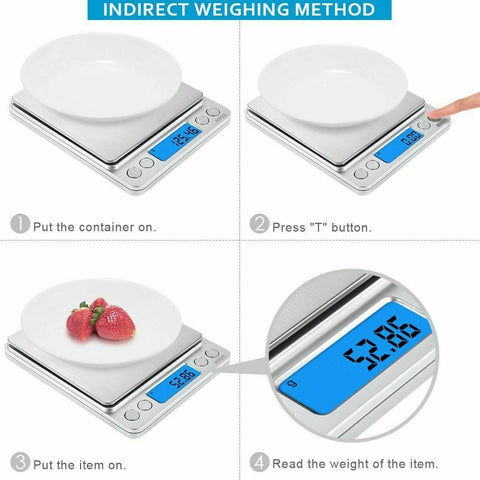 3KG/500G Kitchen Food Weight Postal Scales Digital LCD Electronic Balance