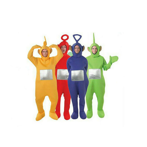 Teletubbies Adult Jumpsuit Dress Up Unisex Party Fancy Outfit Halloween Costume