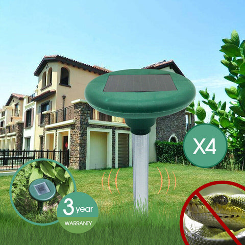 4 x Solar Snake Repeller & Pest Rodent Repellent