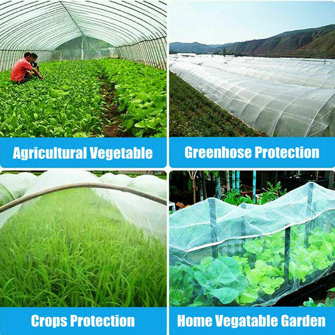 Garden Netting Crop Plant Protect Mesh 6/10M Bird Net Insect Less Than 5mm x 5mm