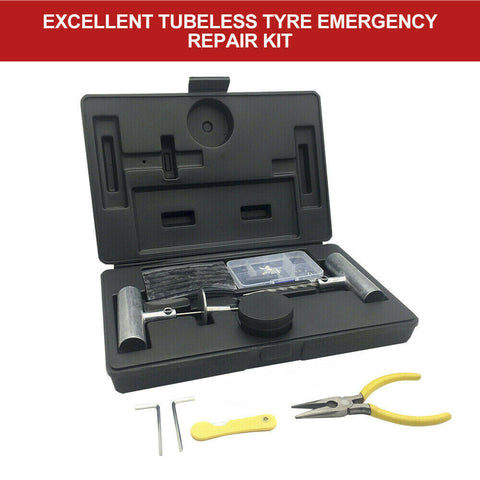 Recovery Tyre Puncture Repair Kit Heavy Duty 4WD Offroad Plugs Tubeless 56PCS