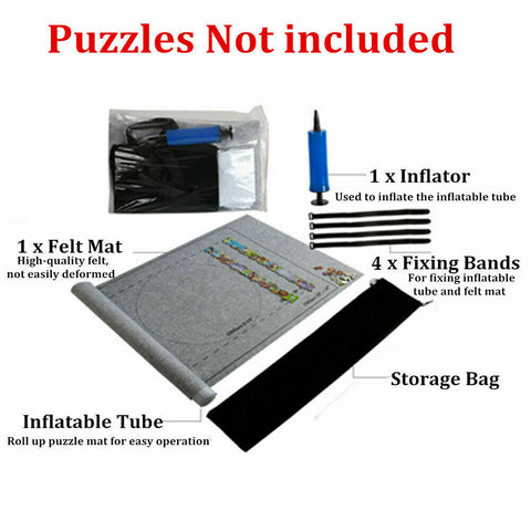 1500 PCS Jigsaw Puzzle Roll Mat Puzzle Storage Saver Pad Toys with Inflator Tool