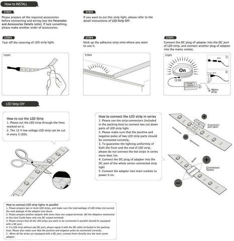 5m Flexible SMD 300LED Strip Lights 12V