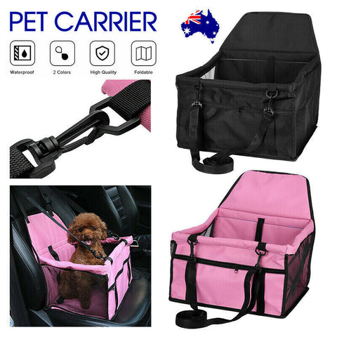 Puppy Booster Seat Cat Dog Pet Car Auto Carrier Travel Safety Protector Basket