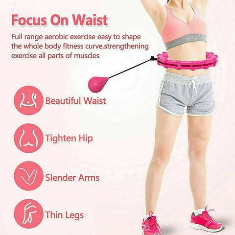 24 Knots Smart Hula Hoop Fitness Detachable Hoops Weight Hoola Hoops