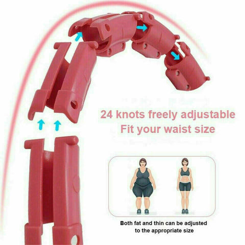 24 Knots Smart Hula Hoop Fitness Detachable Hoops Weight Hoola Hoops